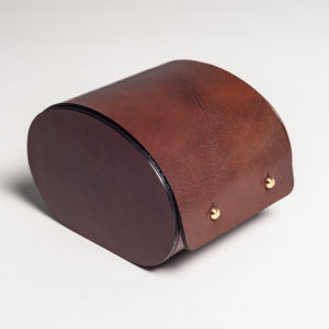 Étui montre en cuir naturel