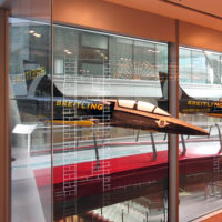 Jets Flying Through Shop Window