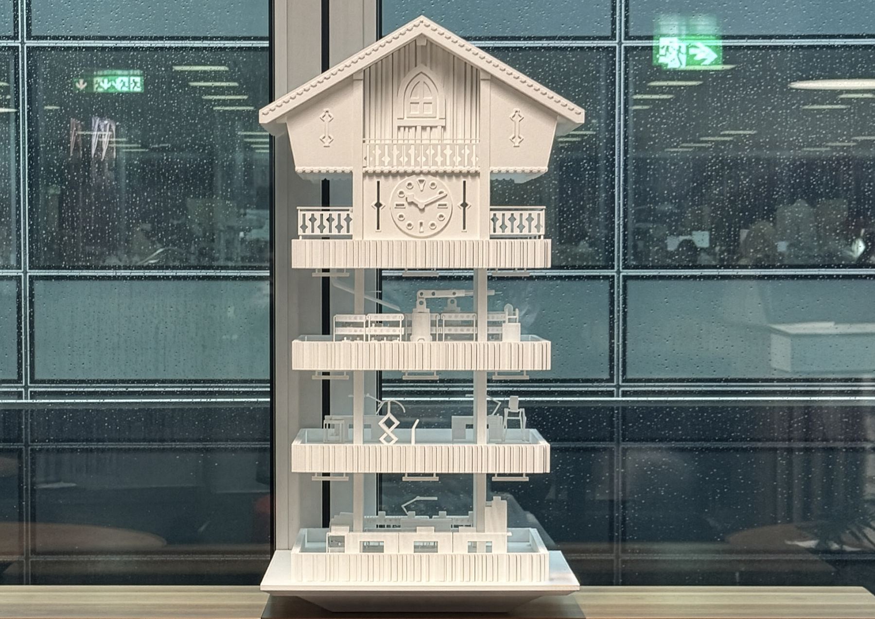 Maquette scénographique réalisée pour une boutique Tudor